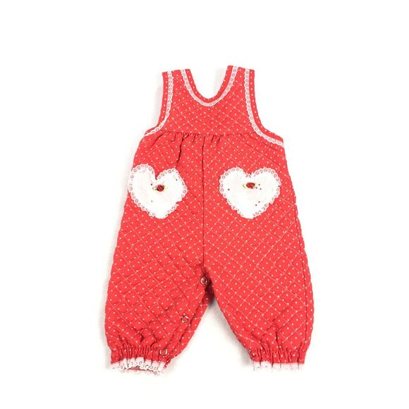 Vintage Quilted Polka Dot One Piece Bubble Romper